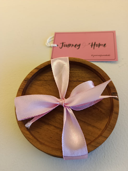 Wooden coffee coasters (set of 2)
