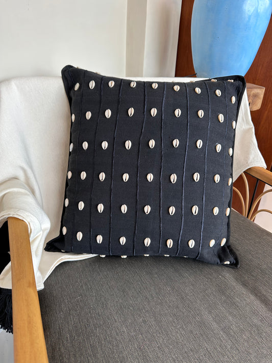 Shell Embroidery Cushion Cover